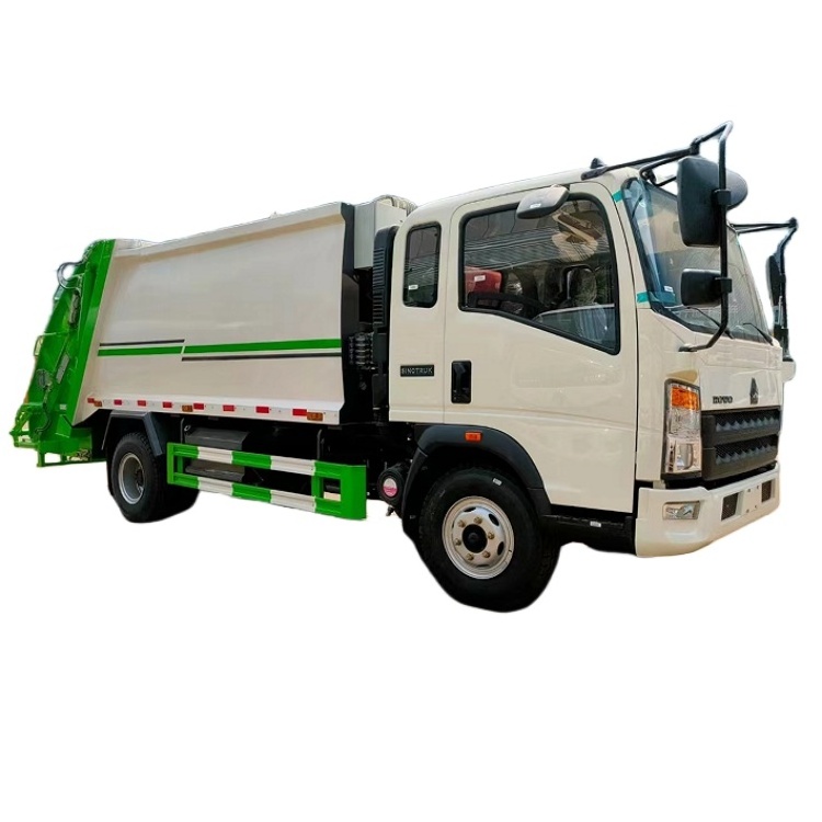 Sinotruk HOWO junk trucks  compressed refuse vehicle 9 cbm  garbage compactor truck  waste collection vehicles