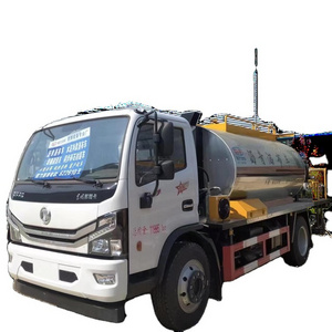 High efficiently Dongfeng 6.12CBM Road Construction Asphalt Bitumen Distributor Truck heated bitumen truck  tar spraying tank