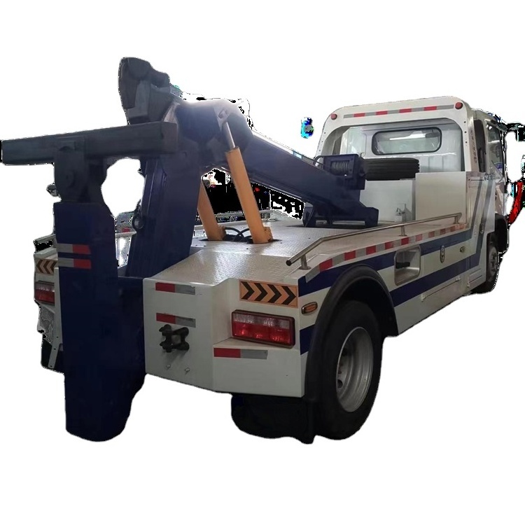 Factory direct supply Dongfeng 4x2 Recovery Rescuing tow truck with 3 ton 5 ton or 6ton integrated lifting boom and towing arm