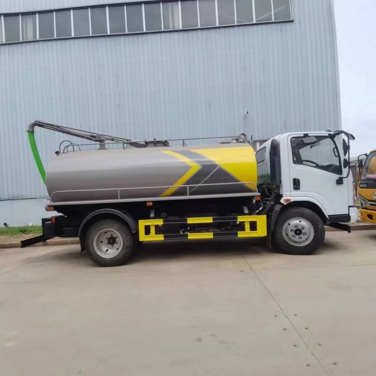 Newly designed Dongfeng 4x2 septic tank truck used  10cbm vacuum pump sewage suction truck  septic pumper trucks