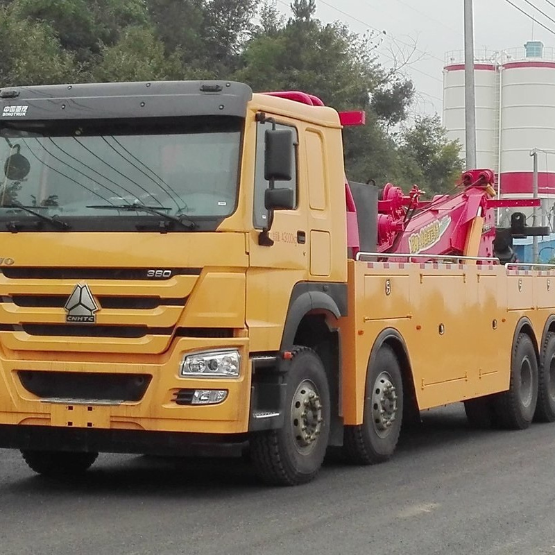 China HOWO 20 Ton 40 Tons Heavy Duty Breakdown Recovery Trucks Wheel Lift Rescue Towing Underlift Wrecker Tow Truck