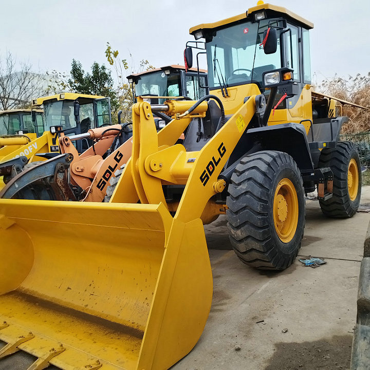 High quality construction machinery trading market Shanghai Lingong wheel loader LG936 LG833N LW300KV 90% new used loader