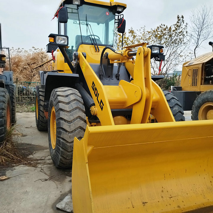 High quality construction machinery trading market Shanghai Lingong wheel loader LG936 LG833N LW300KV 90% new used loader