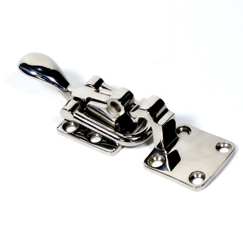 316 stainless steel marine hardware boat door hatch lockable clamp latch