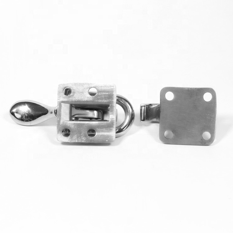 Marine Hardware Locking Boat Accessories Stainless Steel Slam Flush Pull Lock Latch