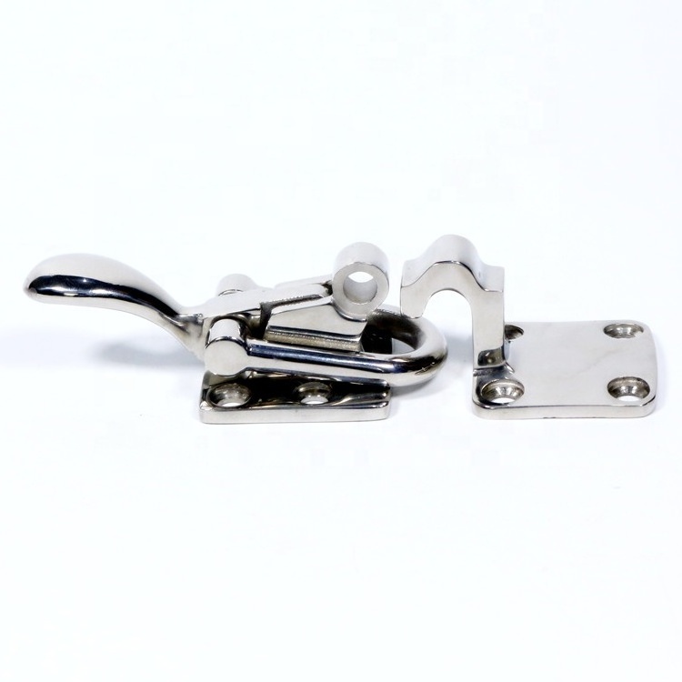 Marine Hardware Locking Boat Accessories Stainless Steel Slam Flush Pull Lock Latch