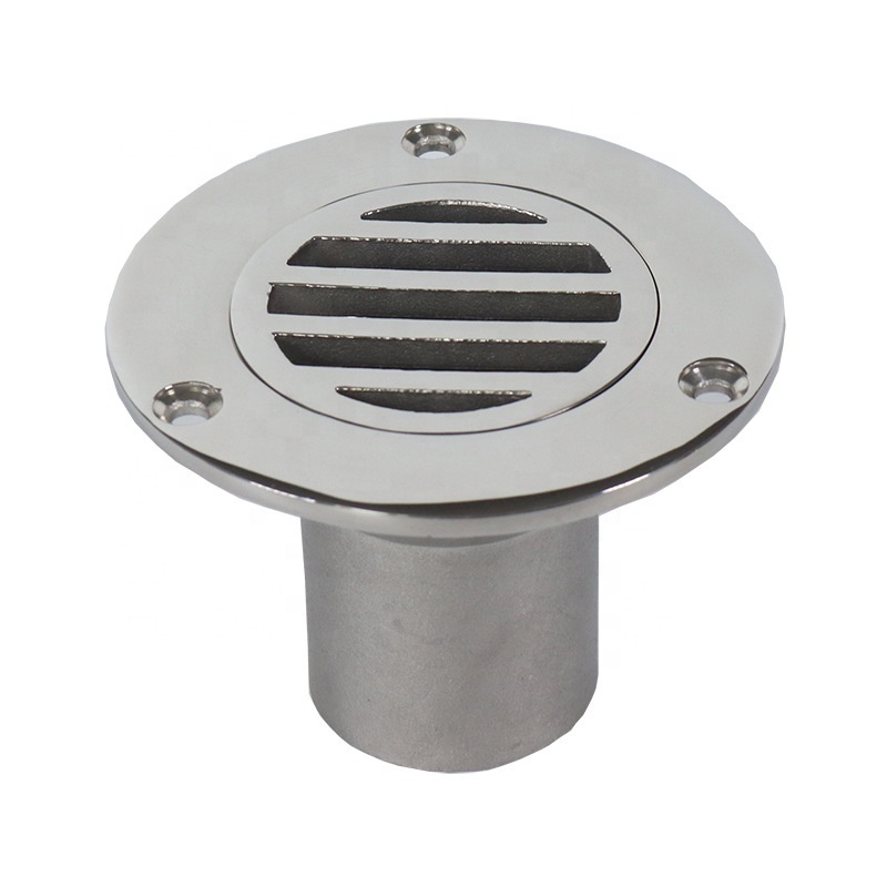 38mm Stainless steel 316 Marine Hardware Tank vent through hull cockpit scupper deck drain for boat