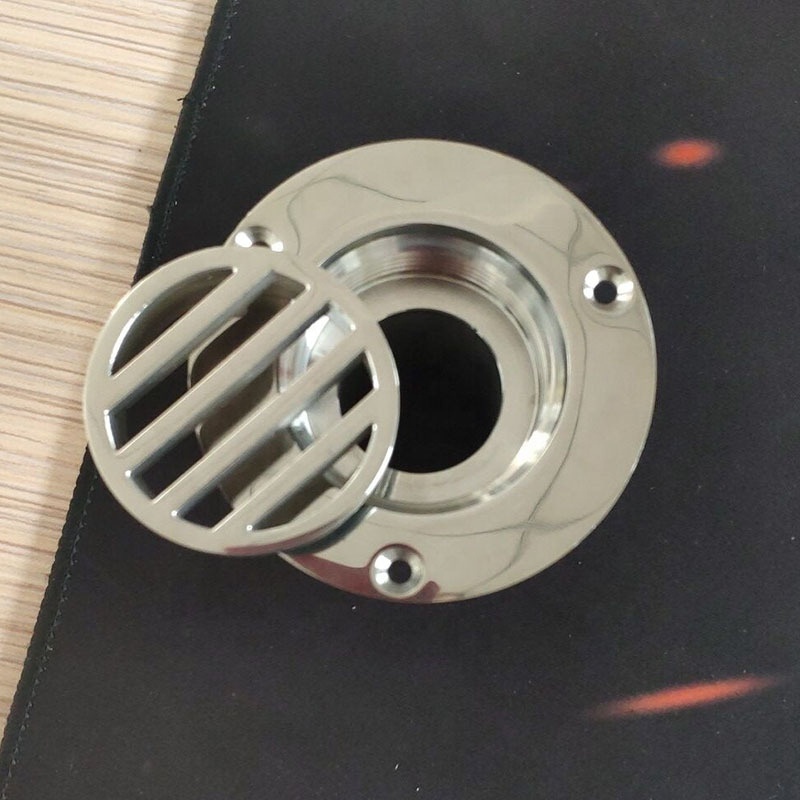 38mm Stainless steel 316 Marine Hardware Tank vent through hull cockpit scupper deck drain for boat