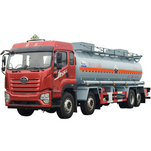 FAW  Chemical Tanker Truck 15CBM Corrosive Toxic or Acidic Liquid Transport Tanker Truck For Sale 8x4 Drive Wheel