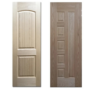 oak/beech/okoume/sepele Faced Moulded HDF Door Skin Plywood for Interior Decoration