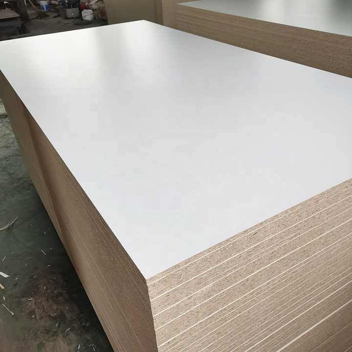 Wholesale 1220*2440mm/1220*2800mm Melamine laminated Chipboard or Particle Board 12mm 15mm16mm 18mm  For Furniture