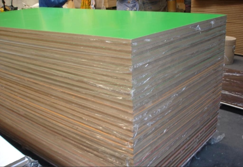 fireproof mdf board E0 B1 grade red fire- proof mdf 2440*1220