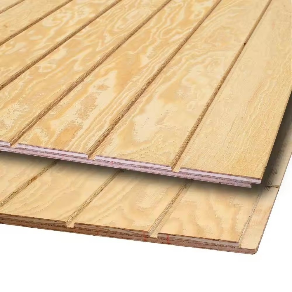 Hot Sales 15mm 18mm Pine Slotted Plywood Tongue and Groove Construction Plywood for Wall panel