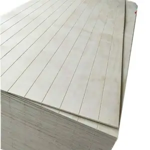 Hot Sales 15mm 18mm Pine Slotted Plywood Tongue and Groove Construction Plywood for Wall panel