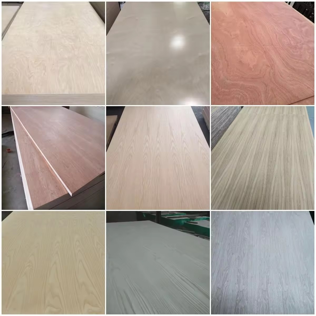 Cheap Price 12mm 15mm 18mm  Natural Red Oak Pine Black Wanlnut Veneer MDF Panel Sheet Plain Raw MDF Board for Cabinet