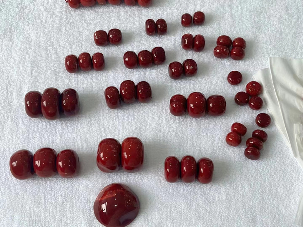 Unique Red Coral Jewelry Top Quality Natural 7-20mm Round Loose Gemstone Beads Strands Luxury Jewelry Necklace for Unisex Gifts