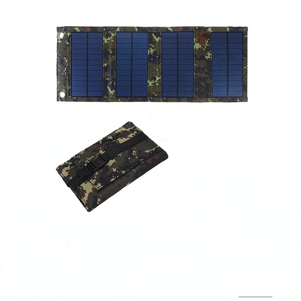 Wholesale Waterproof 20W 5V Foldable USB Solar Panel Cells Mobile Phone Battery Charger for Camping Hiking