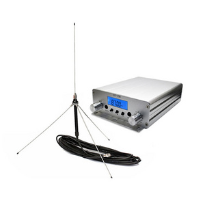 STRF 3km long range fm transmitter 15W FM transmitter 76MHz-108MHZ + GP2 antenna + Power source + audio cable