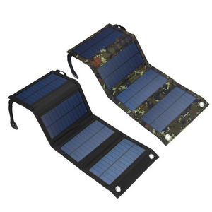 Wholesale Waterproof 20W 5V Foldable USB Solar Panel Cells Mobile Phone Battery Charger for Camping Hiking