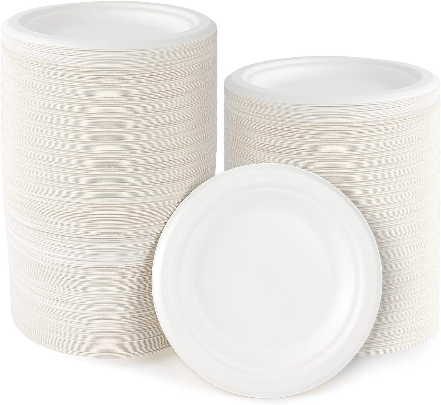 Bagasse Paper Plates Disposable Sugarcane Bagasse Tray Compostable Paper Plates