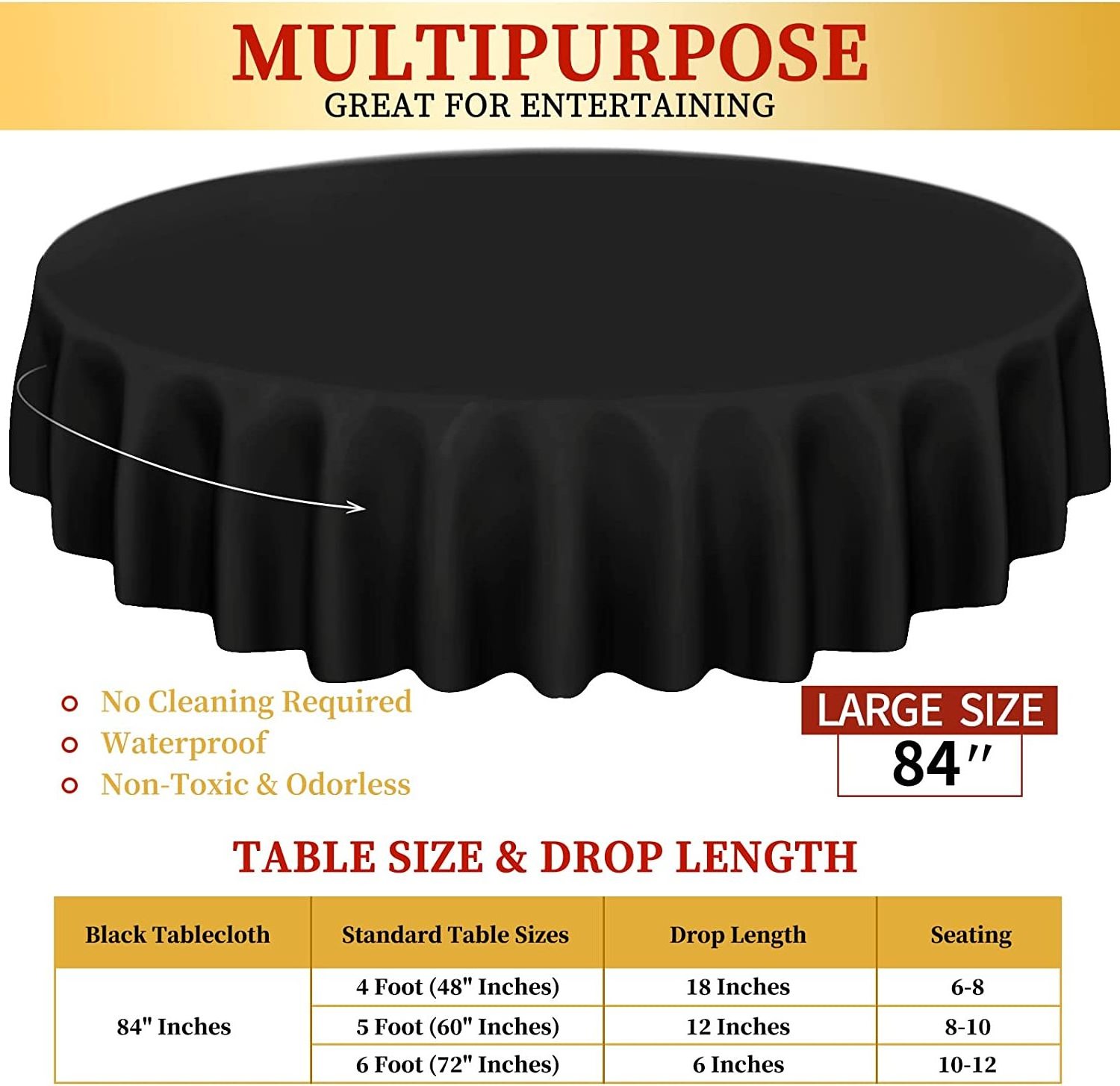 Bulk Party Round Table Cloth Cover Black White Checkered Runway Customizable Waterproof Oil Disposable Plastic Tablecloth