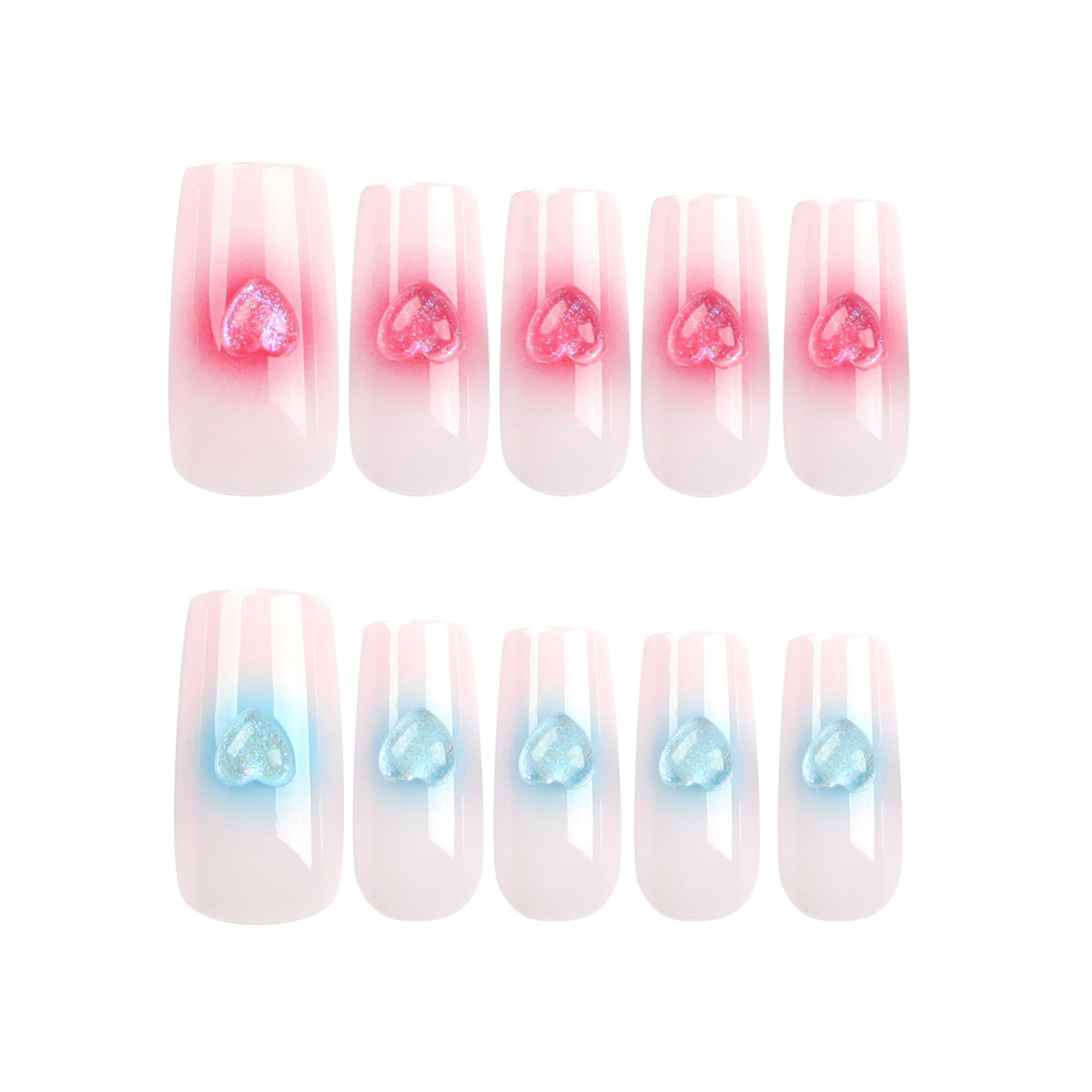 2024 New Design Valentine's Day Short Almond Fake Nails Paint Hot Kiss Nails Supply Custom Wholesale Press On Nails