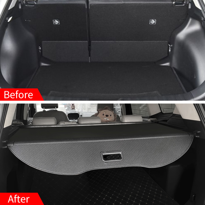 For Ford Edge Car Interior Retractable Trunk Cargo Cover Car Luggage Universal Waterproof Backt Cargo Cover