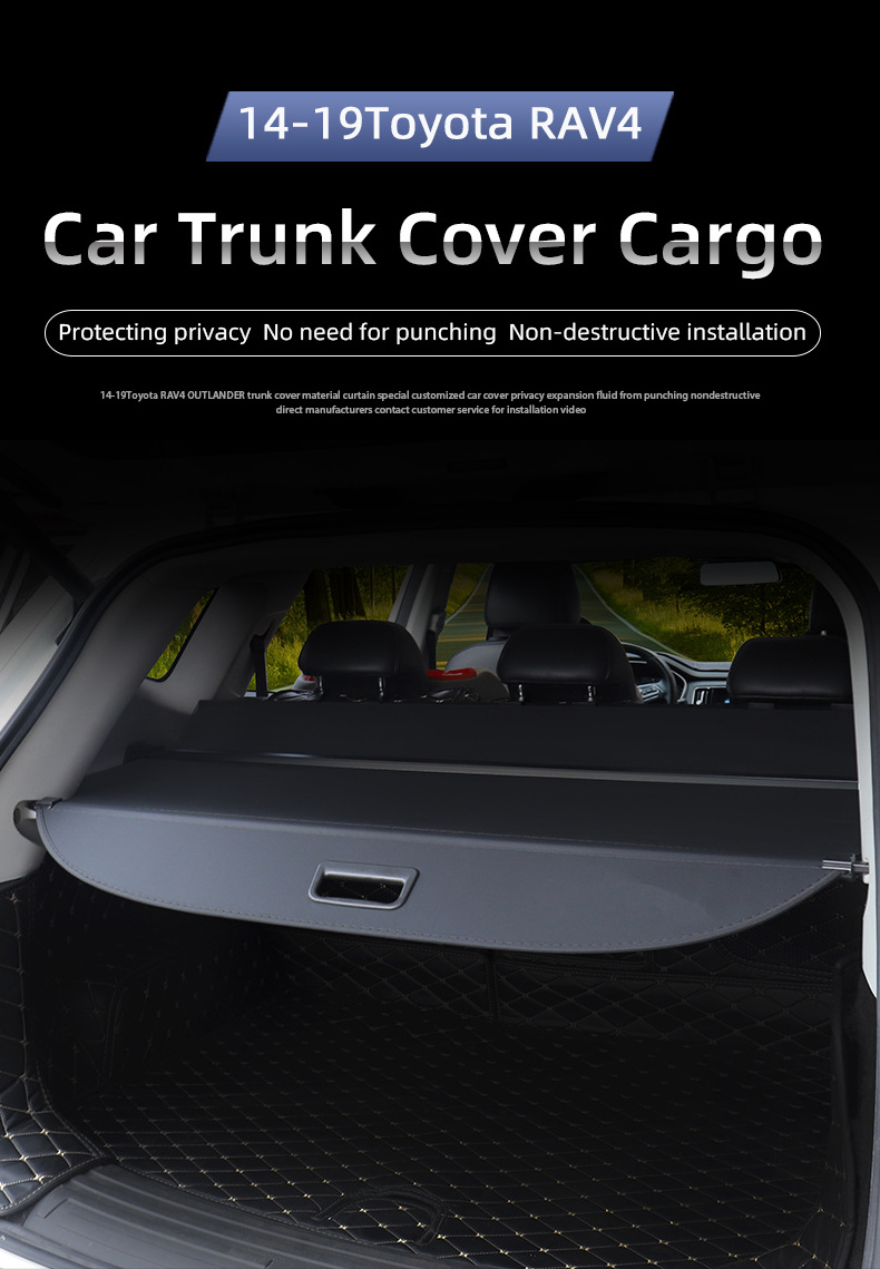 New products hot selling Car retractable Rear trunk cargo cover For Ford Escape luggage trunk interior partition panel cover