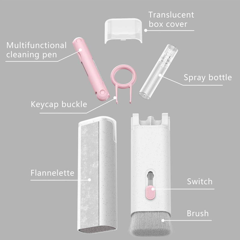 7 in 1 touch screen cleaner brush Earbuds Earphone Cleaning Cleaning Tools Keyboard Cleaner Kit Airpod Screen Cleaner Pen kit