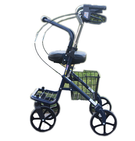 Elderly folding portable shopping cart elderly trolleys small cart to buy vegetables four-wheel walkers