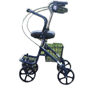 Elderly folding portable shopping cart elderly trolleys small cart to buy vegetables four-wheel walkers