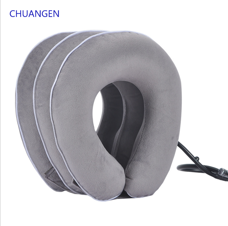 Super velvet material  Medical inflatable cervical neck collar traction device