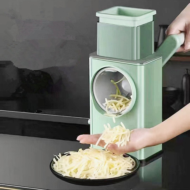 Cutter Kitchen Roller Gadgets Tool Vegetable Chopper Round mandoline Slicer Graters Potato Carrot Cheese Shredder