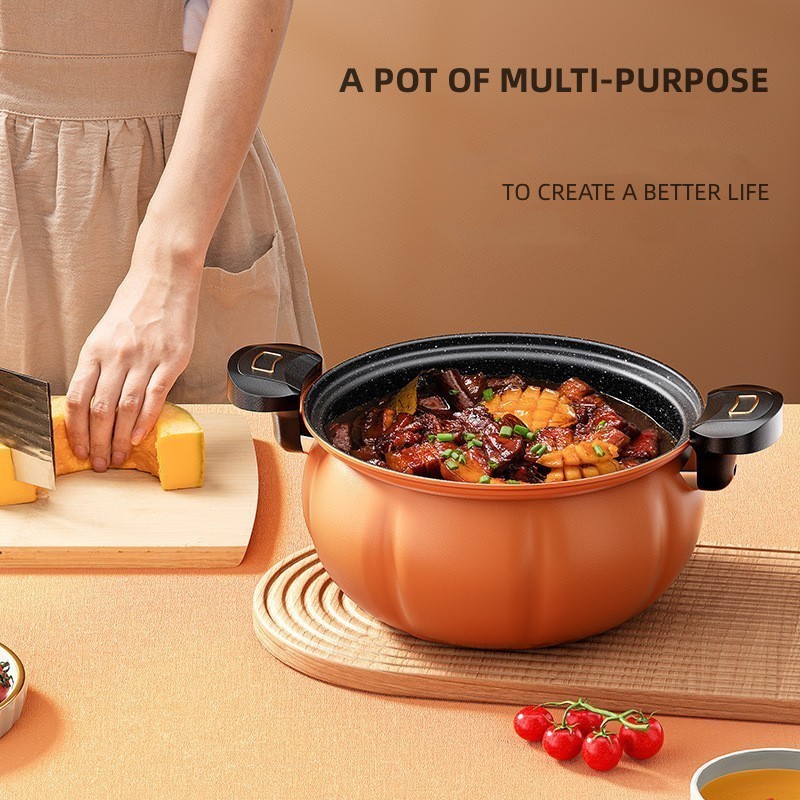 New Multifunction 28cm Non-stick Pressure Cookers Cooking Pot Soup Pot Cast Iron Micro Pressure Cookers