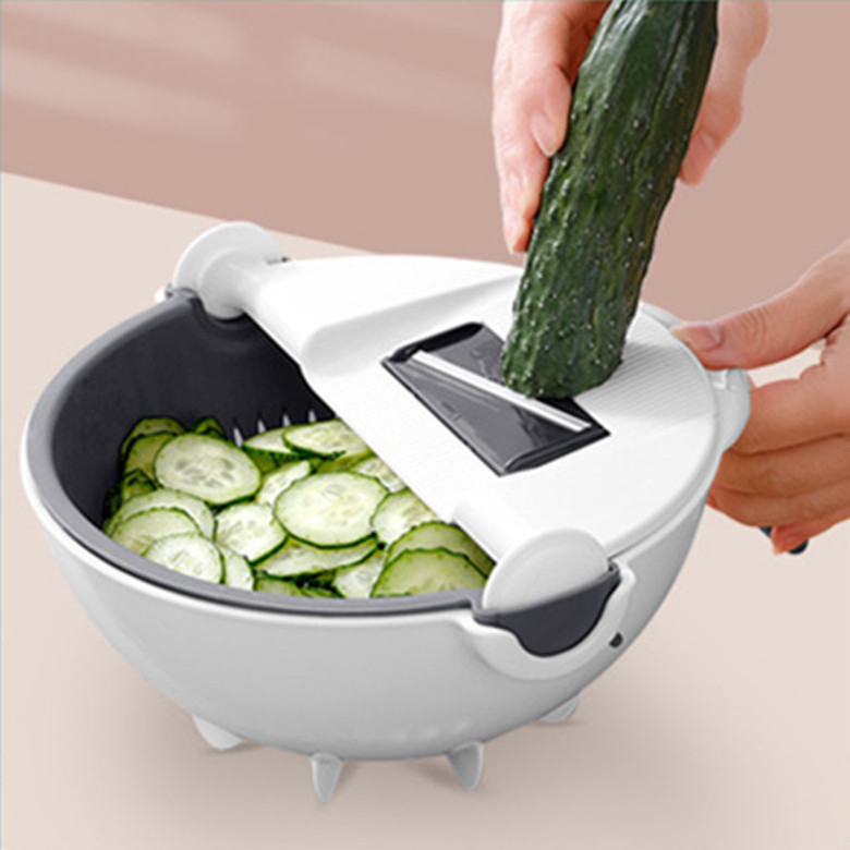 Top Seller Fruit Slicer Grater Shredders Household Multifunctional Vegetable Cutter Drain Basket Slicers