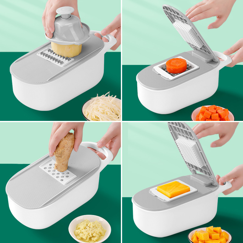 Kitchen 12 In 1 manual fruit vegetable cutter onion dicer  vegetables chopper vegetable mandoline grater slicer