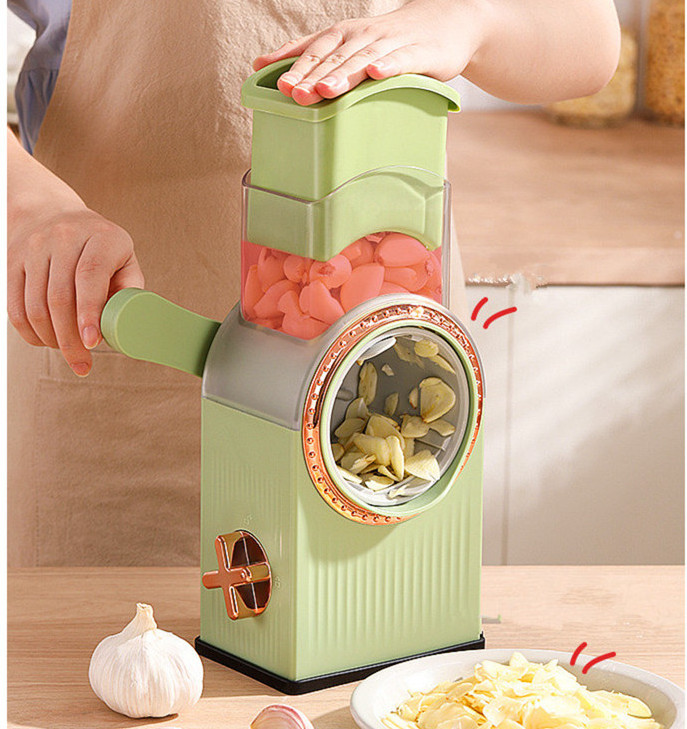 Round mandoline slicer Shredder Potato Carrot Cheese Graters Manual vegetable grater slicer Roller vegetable cutter