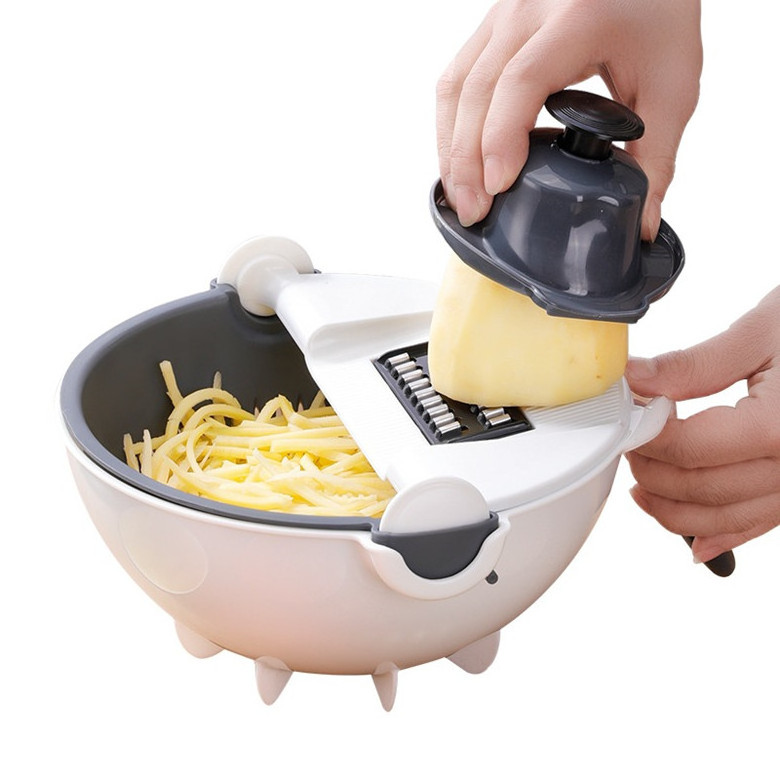 Top Seller Fruit Slicer Grater Shredders Household Multifunctional Vegetable Cutter Drain Basket Slicers