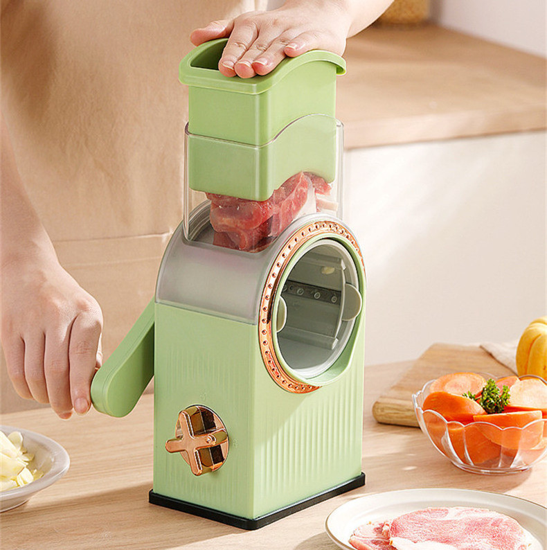 Round mandoline slicer Shredder Potato Carrot Cheese Graters Manual vegetable grater slicer Roller vegetable cutter