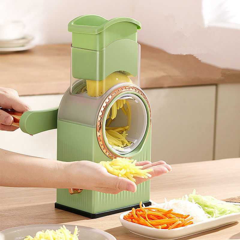 Round mandoline slicer Shredder Potato Carrot Cheese Graters Manual vegetable grater slicer Roller vegetable cutter