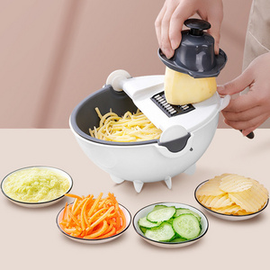 Top Seller Fruit Slicer Grater Shredders Household Multifunctional Vegetable Cutter Drain Basket Slicers