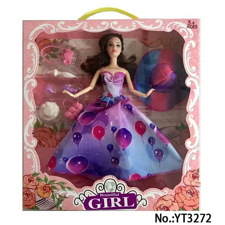 Hot sale baby doll Plastic fashion 11.5 inch dolls toy Princess dolls with dress for kids