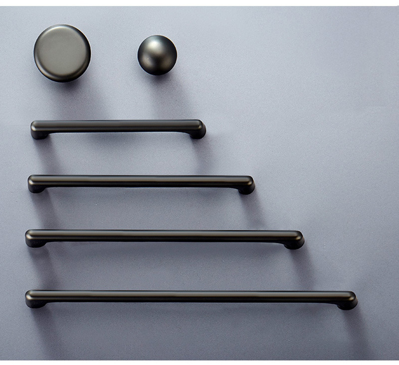 Factory Sale Various Brushed Nickel Pull Black Kitchen Cabinet Handles