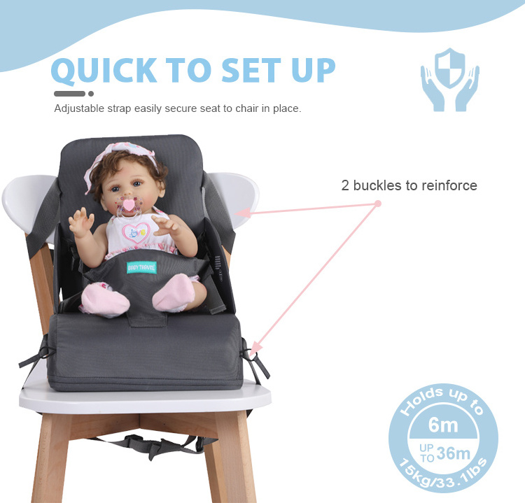 Multi functional baby high chair child travel outdoor baby dining cushion kids booster seats for child seats