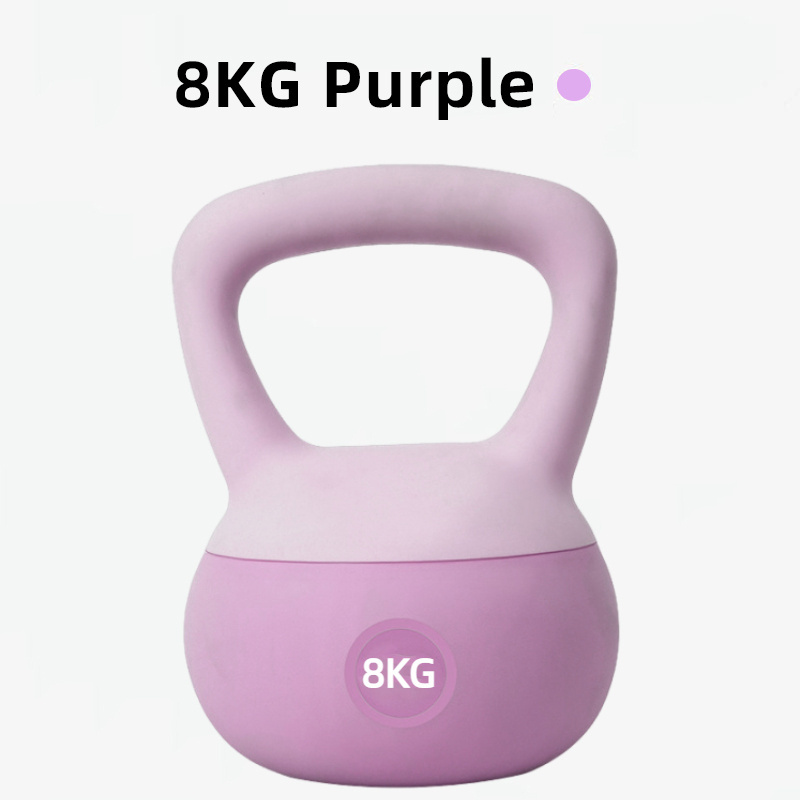 New Product Explosion home gym equipment weight lifti weight 8KG colored soft pvc water kettlebell