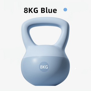 New Product Explosion home gym equipment weight lifti weight 8KG colored soft pvc water kettlebell