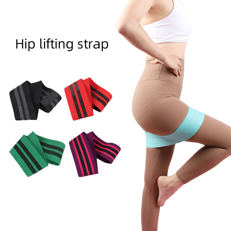 High magnification stretchin hip circle band non slip latexyarn hip thrust band