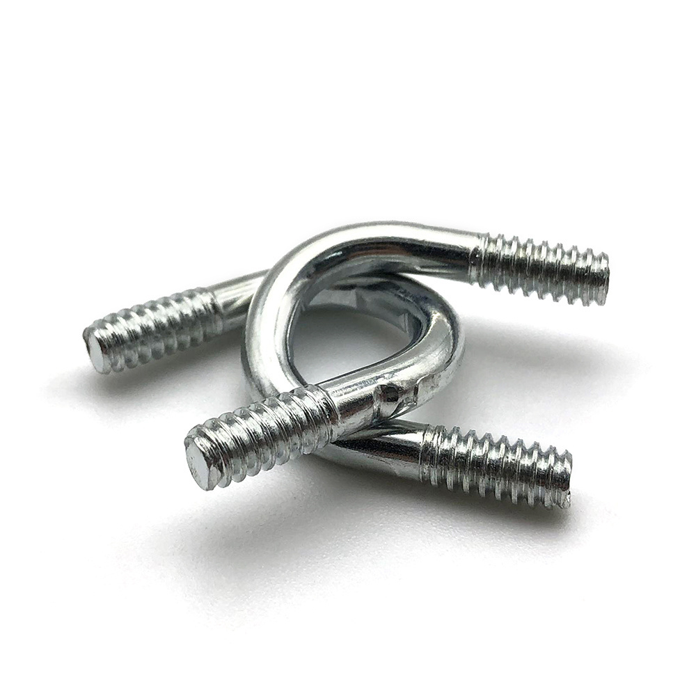 China hot dip galvanized u bolt sizes auto part trailer u-bolt nut pipe clamp high strength 316 stainless steel square u bolt