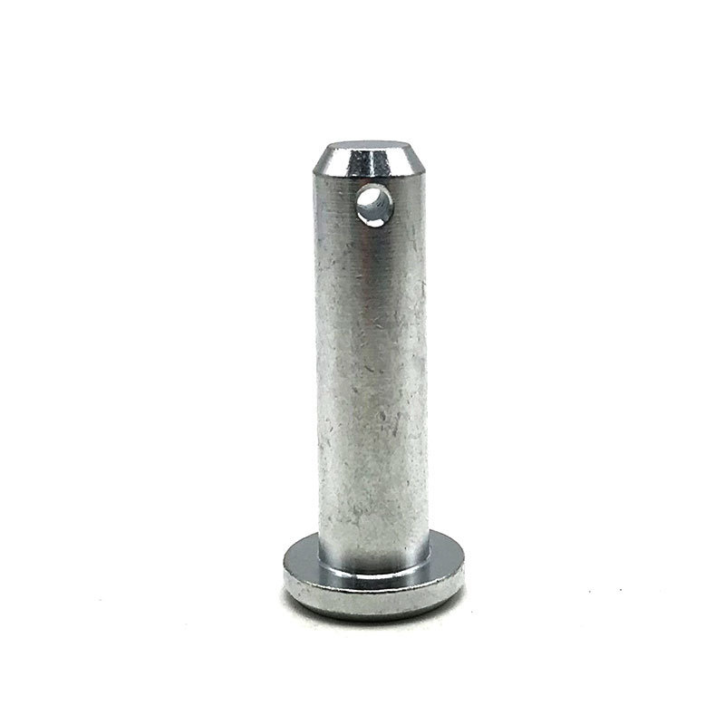 Custom precision stainless steel hardness stepped threaded slotted knurled dowel pin