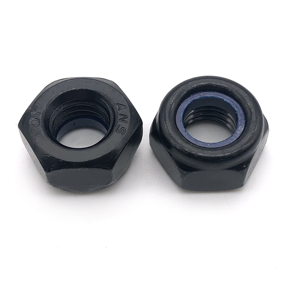 China custom metal carbon steel din985 high quality fingerboard truck lock nuts m1.4 Round Head Hex self nylon insert lock nut